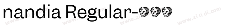 nandia Regular字体转换